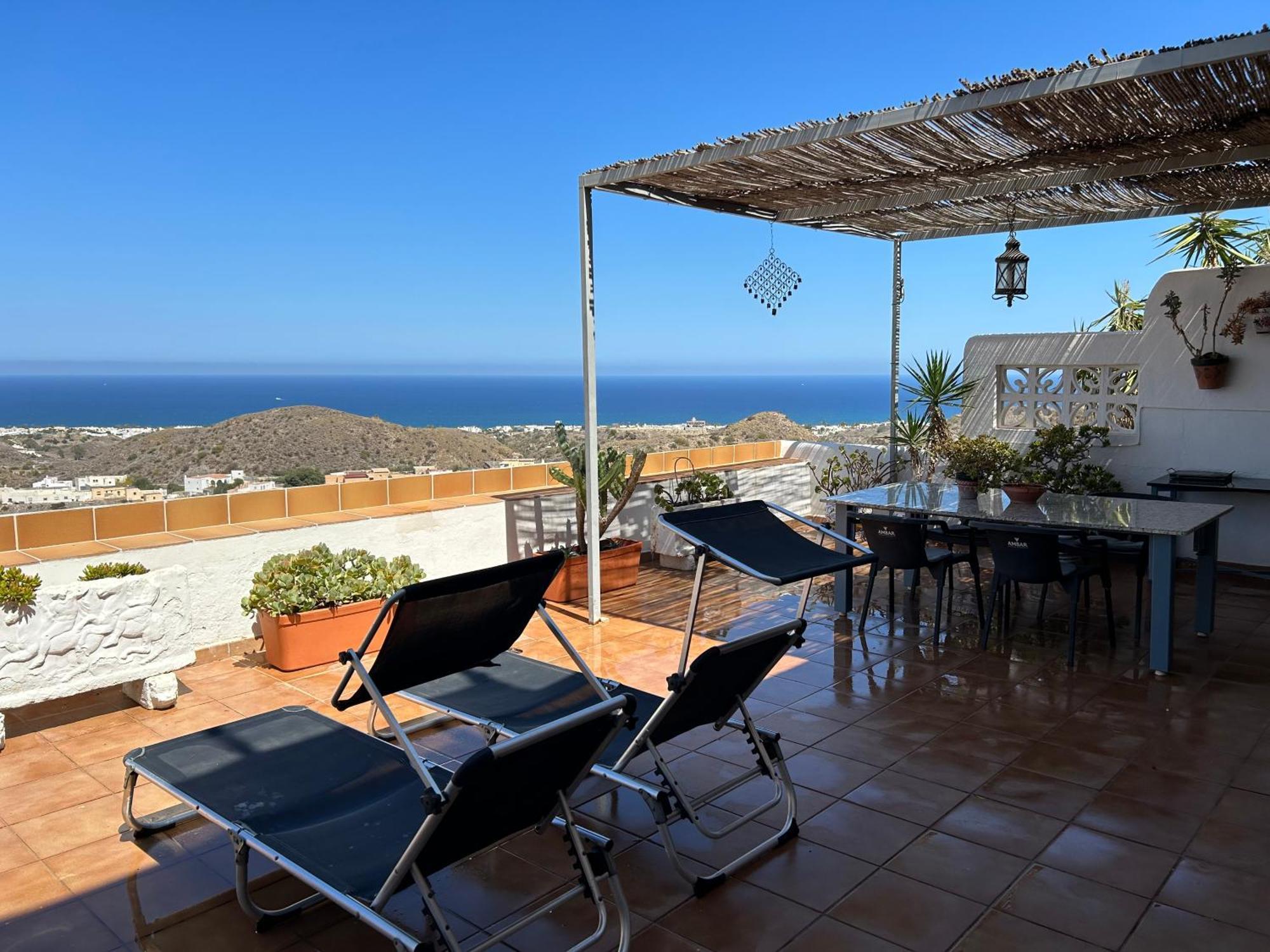 Apartment With A Great Terrace, Sea And Land Views Mojácar Buitenkant foto