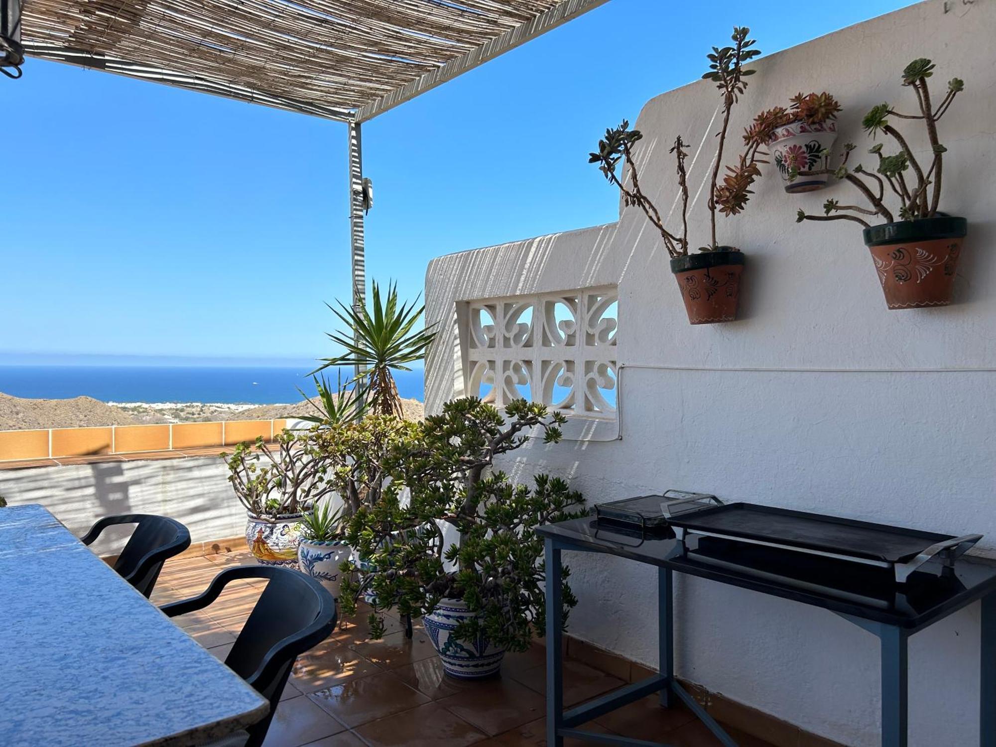Apartment With A Great Terrace, Sea And Land Views Mojácar Buitenkant foto