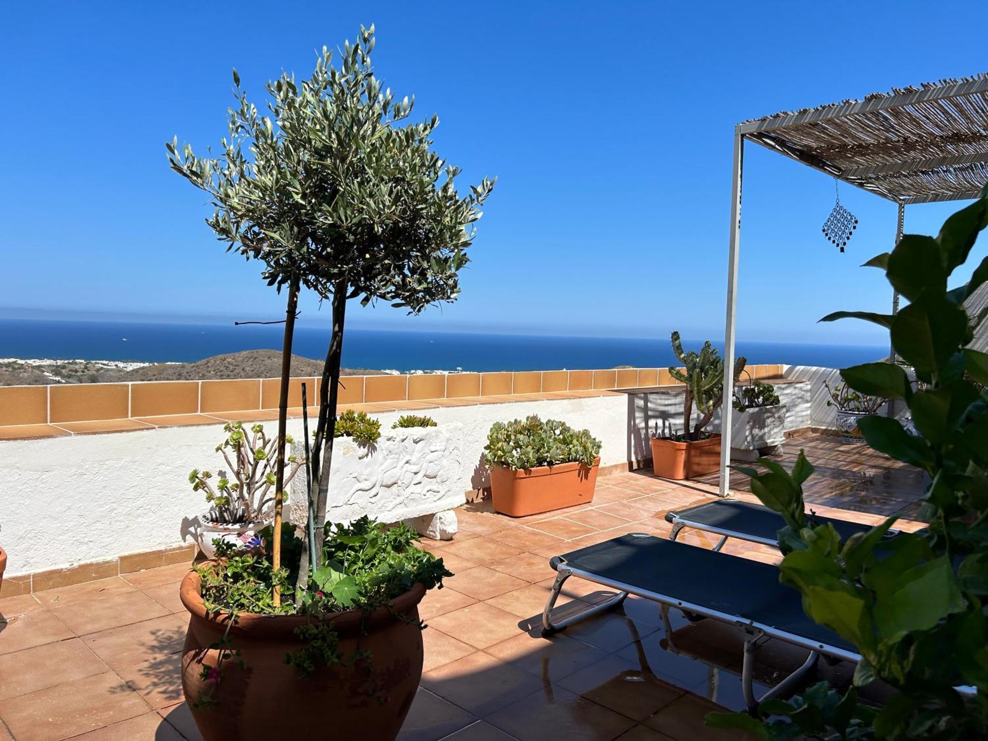 Apartment With A Great Terrace, Sea And Land Views Mojácar Buitenkant foto