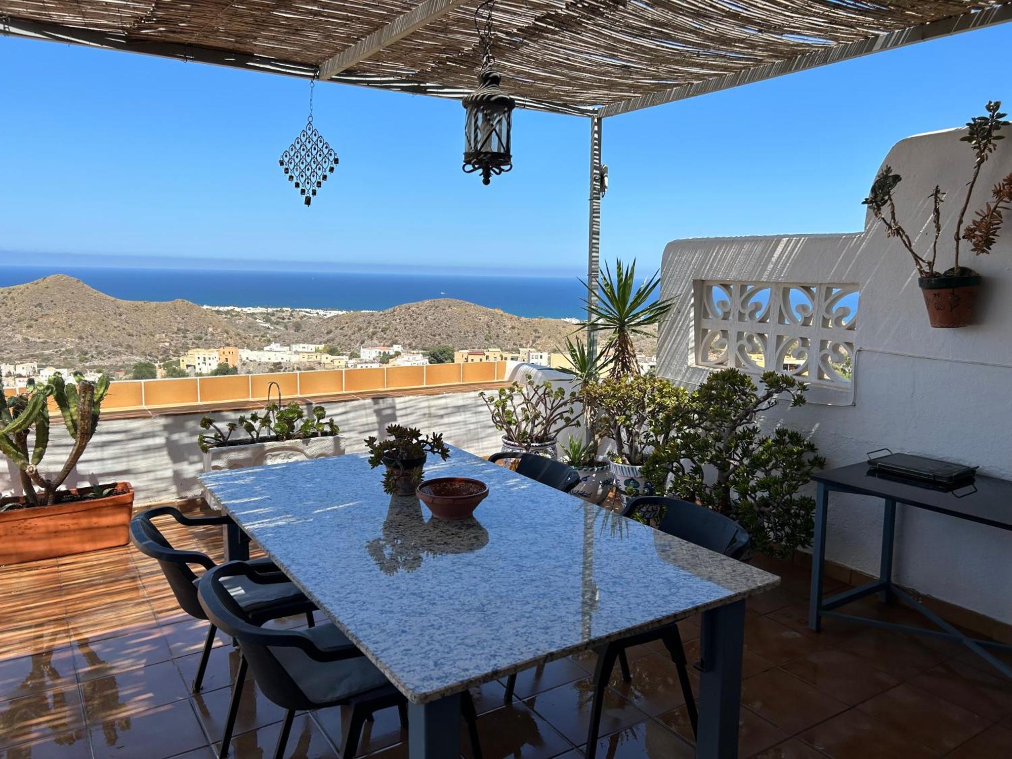 Apartment With A Great Terrace, Sea And Land Views Mojácar Buitenkant foto